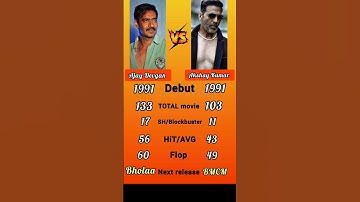 Ajay Devgan Vs Akshay Kumar Career Analysis comparison #shorts