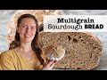 No knead multigrain sourdough bread recipe