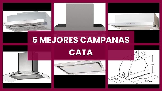 Cata ARMONIA 60 X/B - Campana mueble grupo filtrante Clase C 59,8 cm 645  m3/h Acero