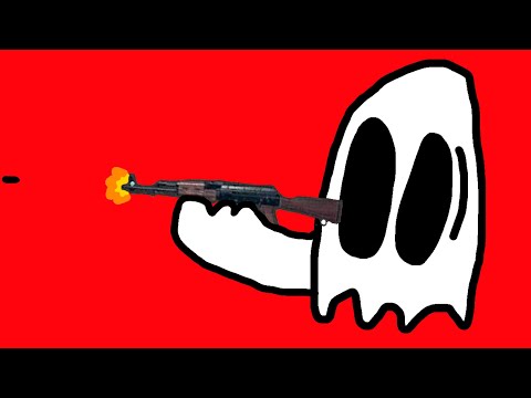 Ghost Fires An AK-47 // SuperMega Animated