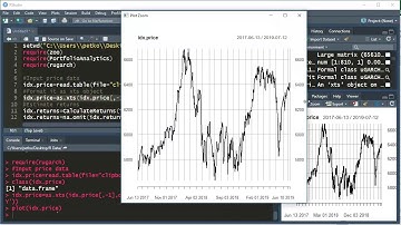 Import time-series data in R/RStudio