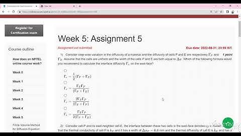 💥WEEK 5💥🔥100%🔥COMPUTATIONAL FLUID DYNAMICS USING FINITE VOLUME METHOD ASSIGNMENT SOLUTION💥💥