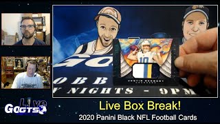 Box Break | 2020 Panini Black NFL Football Cards
