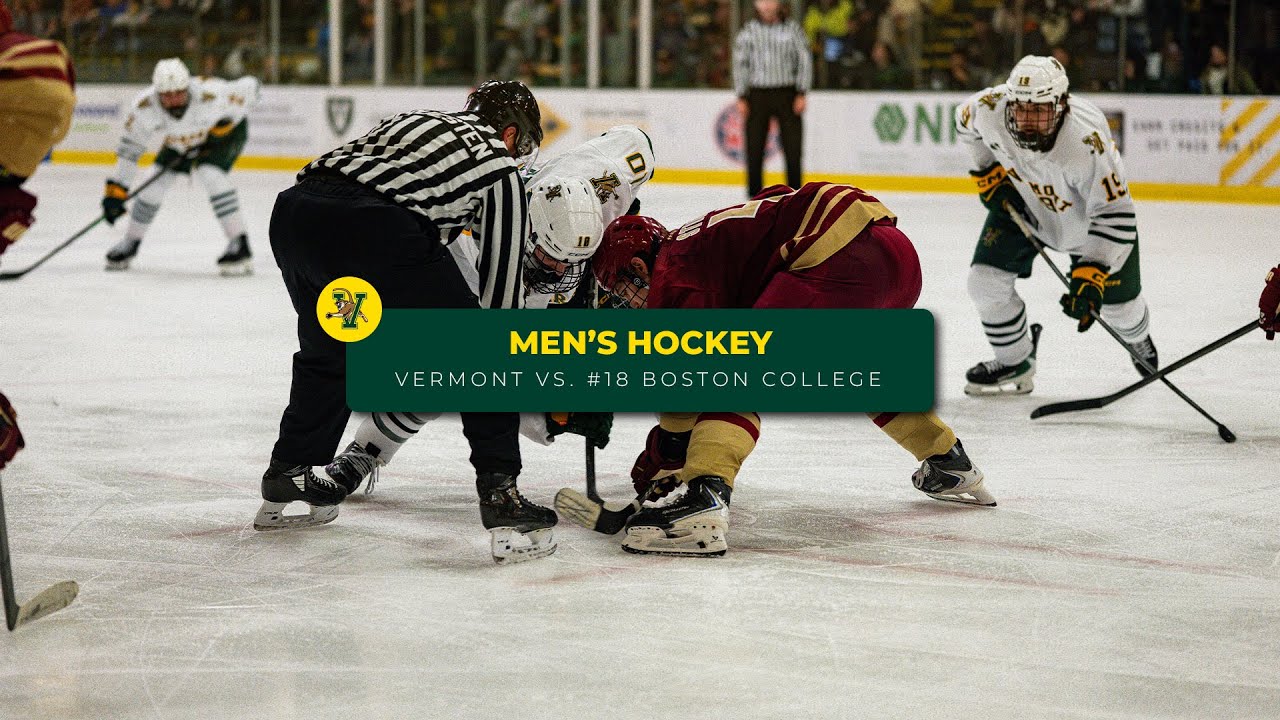 Мужской хоккей: Вермонт против №18 Бостонского колледжа (7 ноября 2025 г.)