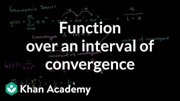 Meetkundige reeksinterval van convergentie | Reeks | AP Calculus BC | Khan Academy