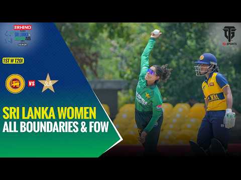 Sri Lanka Women All Boundaries & FOW | Pakistan Women vs Sri Lanka Women | T20I Series | M 1 | M9l1T