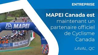 MAPEI est maintenant un partenaire officiel de Cyclisme Canada @MAPEICanadaTV