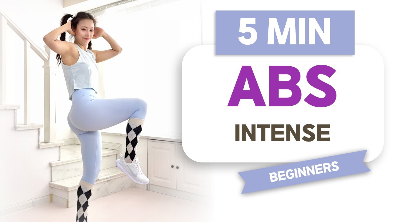 5 Min Intense ABS workout for Beginners - No equipment - YouTube