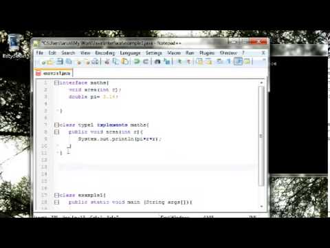 Learn Java in Hindi 29   Interface learning java