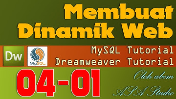 Dreamweaver Tutorial - Dinamik Website - 04 - Sistem Data Sederhana - 01 - Import Database