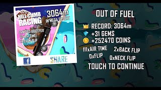 Hill Climb Racing: 3064m in Mega Desert on Truck (no boosters, no pets, no cartapults) screenshot 2