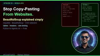 Stop Copy-Pasting Data! Python Web Scraping with BeautifulSoup | Ep 52