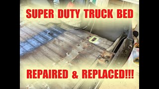 I REPAIRED AND REPLACED MY F250 SUPER DUTY RAILS AND BED!!!