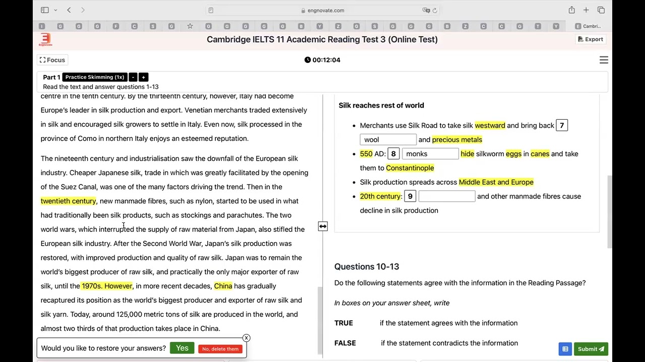 Cambridge IELTS 11 Test 3 Reading Answers & Full Explanation