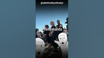 Thumbnail of Orthodox vs Protestant Christians ✝️☦️ #shorts