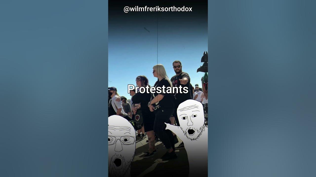 Orthodox vs Protestant Christians ✝️☦️ #shorts