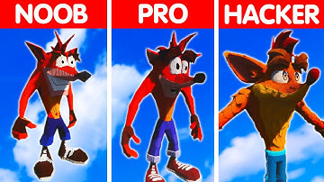NOOB vs PRO vs HACKER Teardown Explosion | Crash Bandicoot