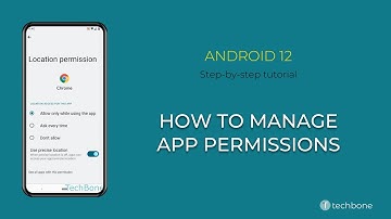 How to Manage App permissions [Android 12]