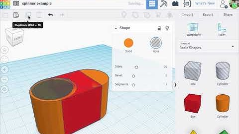 Tinkercad to create a Fidget Spinner