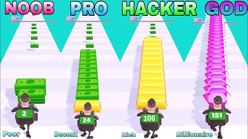 NOOB VS PRO VS HACKER VS GOD in Atm Rush