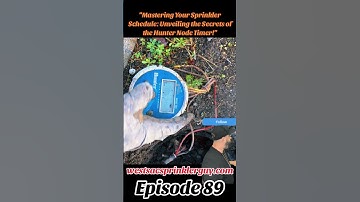"Mastering Your SprinklerSchedule: How To Set Water Days Node Timer! #fyp #diy #1m #hunterindustries