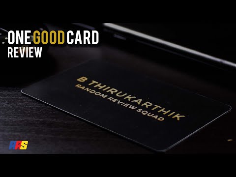One Card To Rule Em All - One Good Card Review