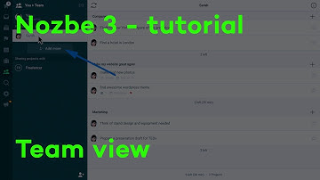Team view - Nozbe 3 tutorial 8/13
