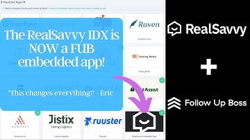 Teaser for the NEW RealSavvy Follow Up Boss Embedded App | Best IDX Integration for Follow Up Boss
