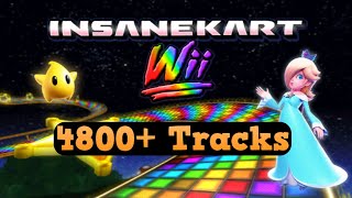 Playing Insane Kart Wii (This mod has over 4800 tracks)