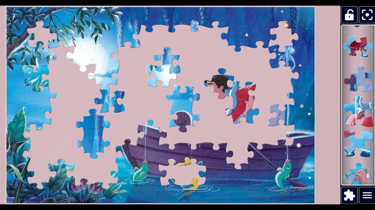 Disney Princess🫅 And Prince 👑Romance in Boat🎀🎉💖🥳🎁 