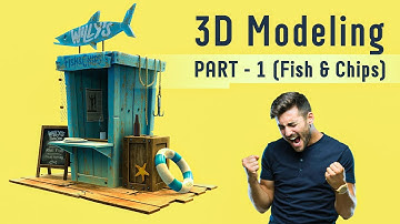 Creating a Fish & Chips 3D Model in Maya - Part 1