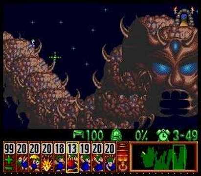 Lemmings - Taxing Level 15 Solution