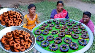 DONUT RECIPE | Village Style Doughnuts Making | Homemade Donut Recipe | Village Fun Cooking