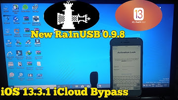 New Ra1nUSB iCloud Bypass On Windows iOS 12.3 To 13.3.1 Cheakra1n 0.9.8 Fix Error Update