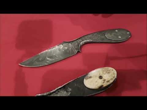 The makers table of Tim Foster of Knives at the 3rd Annual James Black Bowie Heritage Festival
