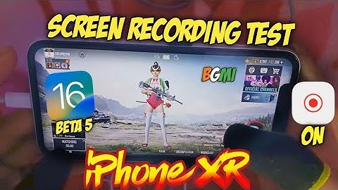 iPhone XR Screen Recording Bgmi Test After iOS 16.1 beta 5 🔥Lag?