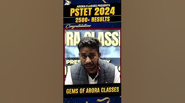 Pstet 2024 Qualified Student | Gems of Arora Classes