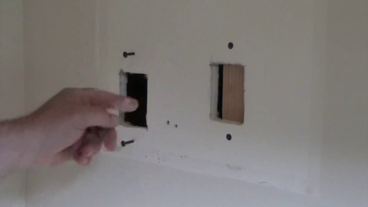 Drywall hole repair - YouTube
