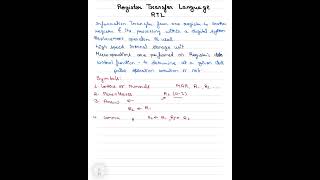Lect 13 || Register Transfer Language in Computer Architecture || RTL || COA