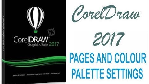 COREL DRAW 2017 PAGES AND COLOUR PALETTE SETTINGS HINDI/URDU PART 3