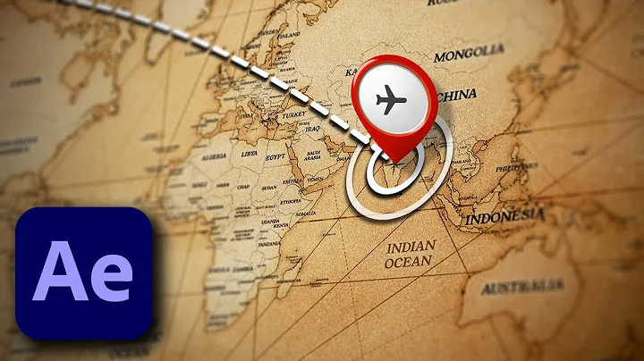 Clean 3D Animated Travel Map Tutorial (After Effects)
