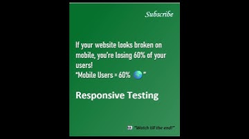Responsive Testing in 5 Quick Checks |Web App Testing on Devices & Resolutions | Quick Guide