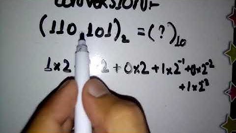 1.HOW TO CONVERT | BINARY TO DECIMAL (110.101)2=(?)10