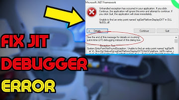 fix Just in Time JIT Debugger Instead Of This dialog box in Windows 11\10\8\7 How To Fix Error