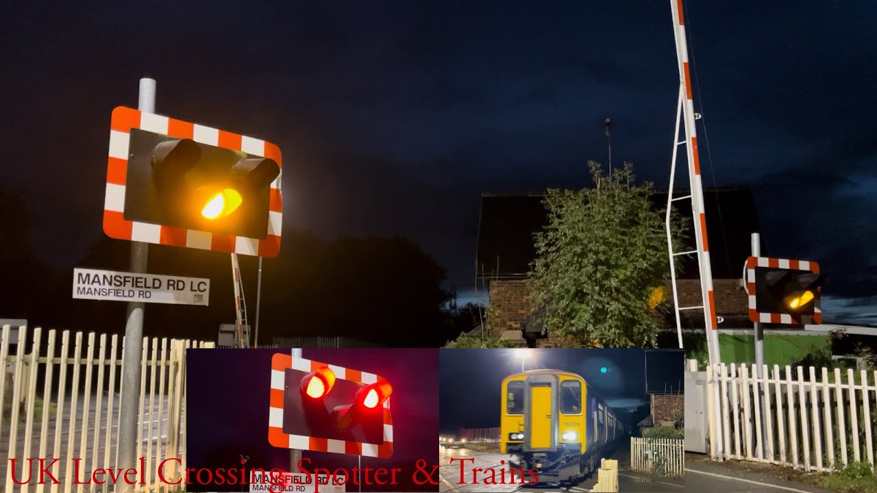 Mansfield Road Level Crossing, Nottinghamshire - YouTube