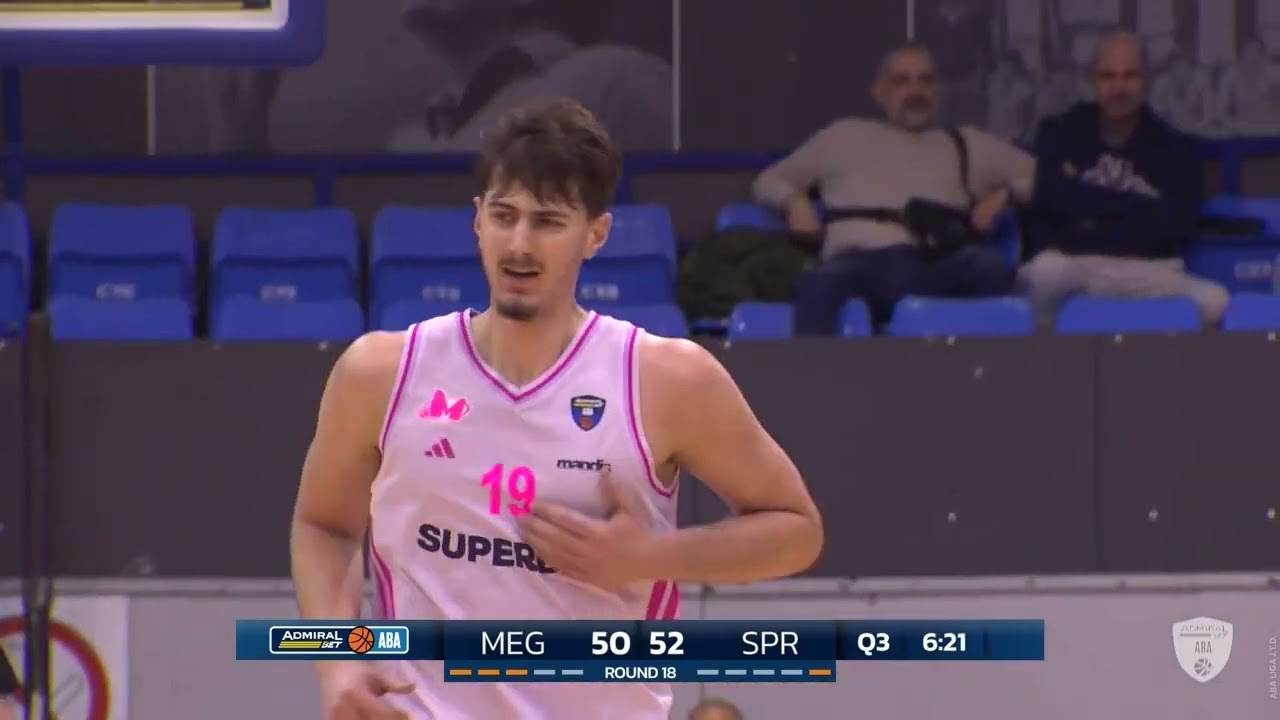 AdmiralBet ABA League 25/26, highlights, Round 18: Mega Superbet - Spartak Office Shoes (8.2.2026)