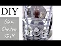 DIY MODERN SHELF | GLAM SHADOW SHELF WITH HOOPS | OLD RACK MAKEOVER!