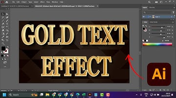 Easy Way To Create a Gold Text Effect in Photoshop Tutorials For Beginner