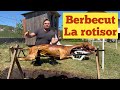 Berbecut la protap  miel la rotisor