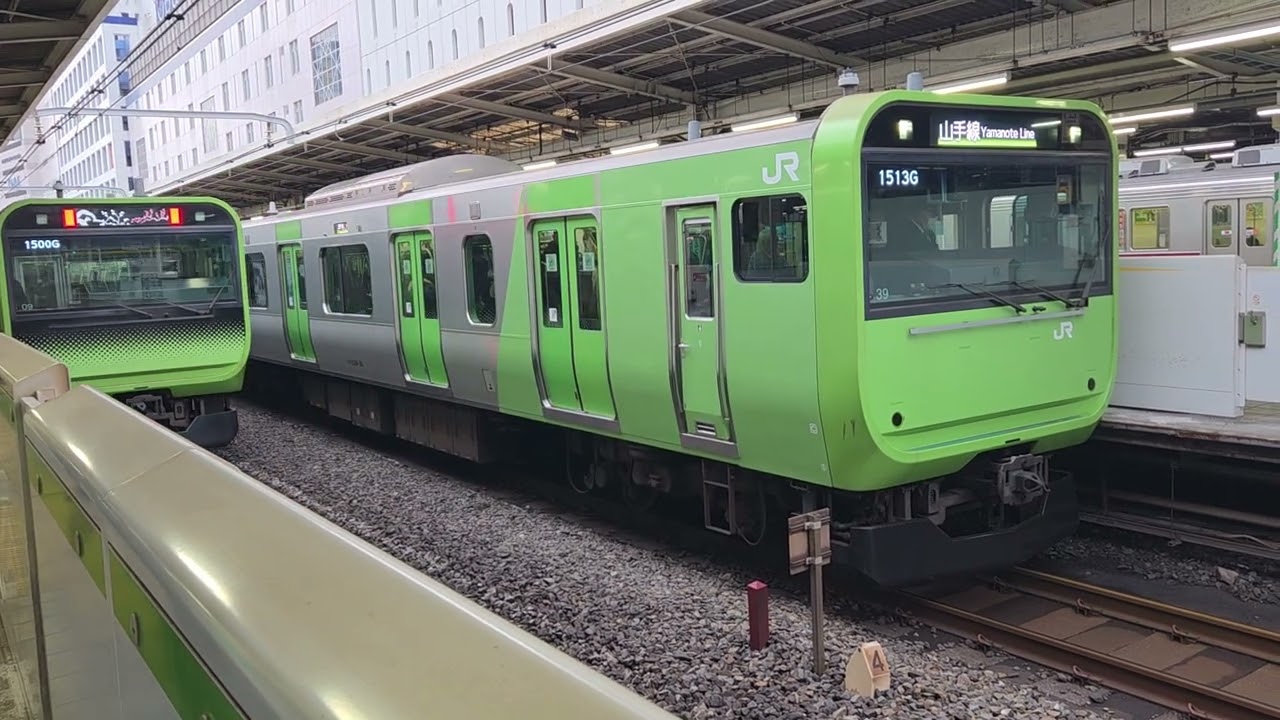 山手線100周年ラッピング103系デザインVer池袋駅発車シーン(外回りVer)
